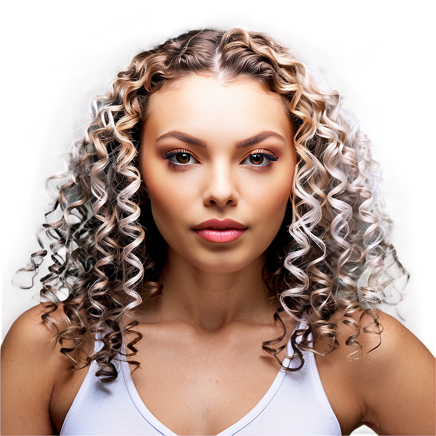 Spiral Perm Hairstyles Png 06282024