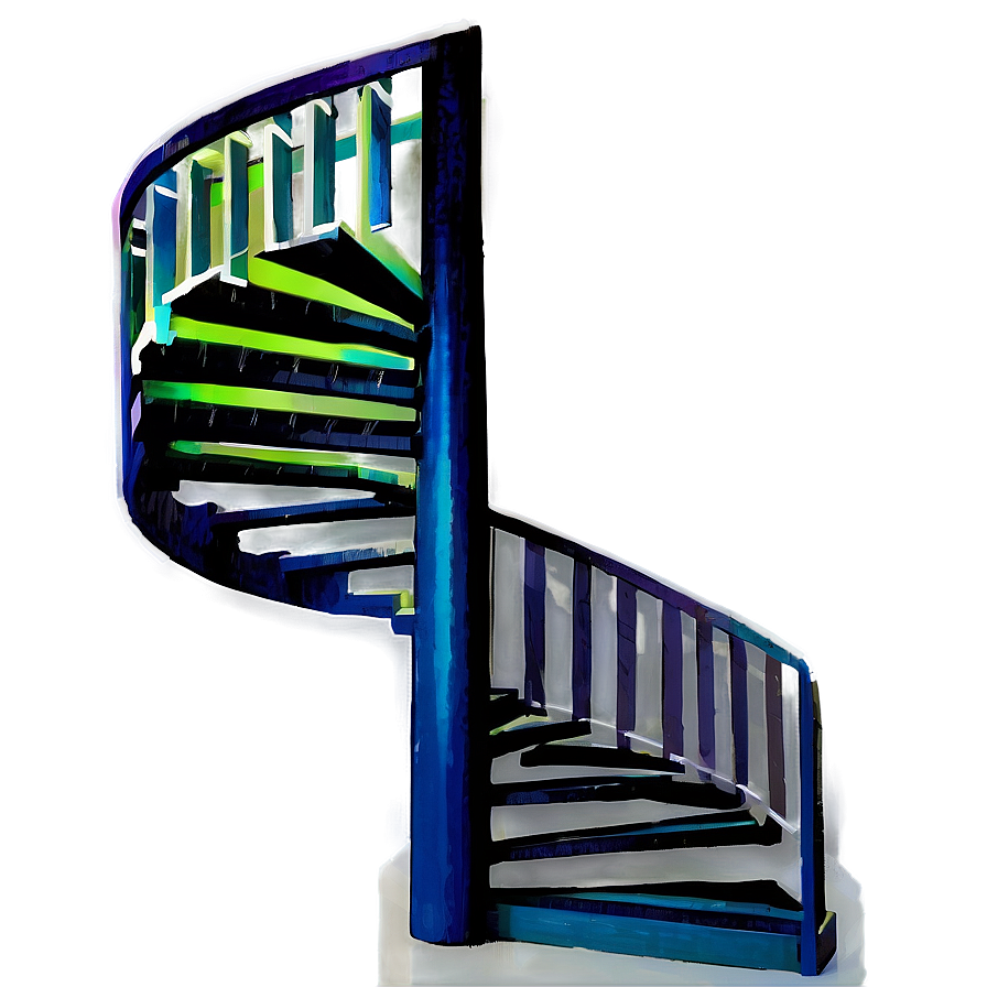 Spiral Staircase In Apartment Png Uaq39