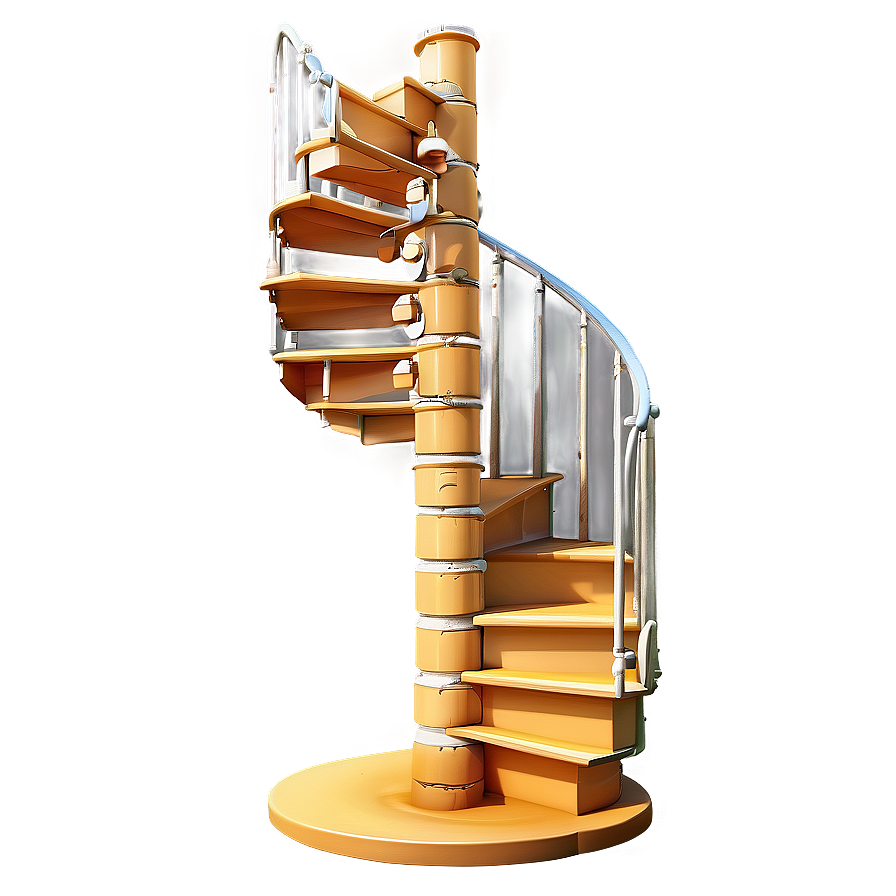 Spiral Staircase With Slide Png 37