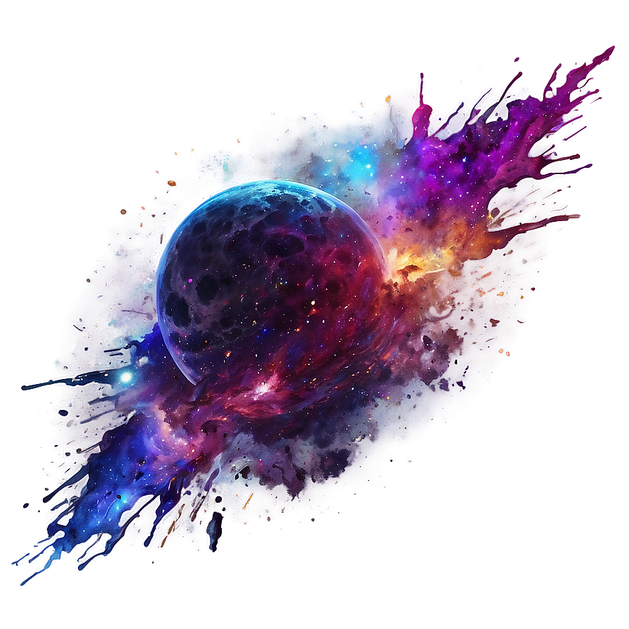 Splatter Galaxy Cosmic Png Uck