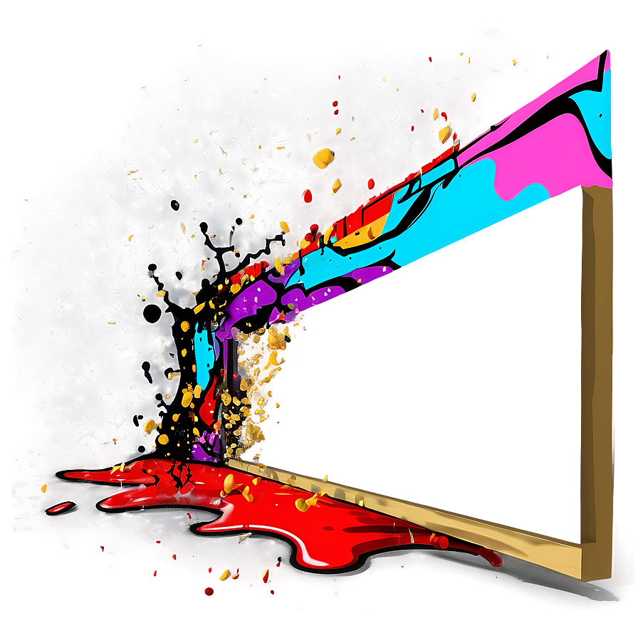 Splatter Graffiti Wall Png Hos30