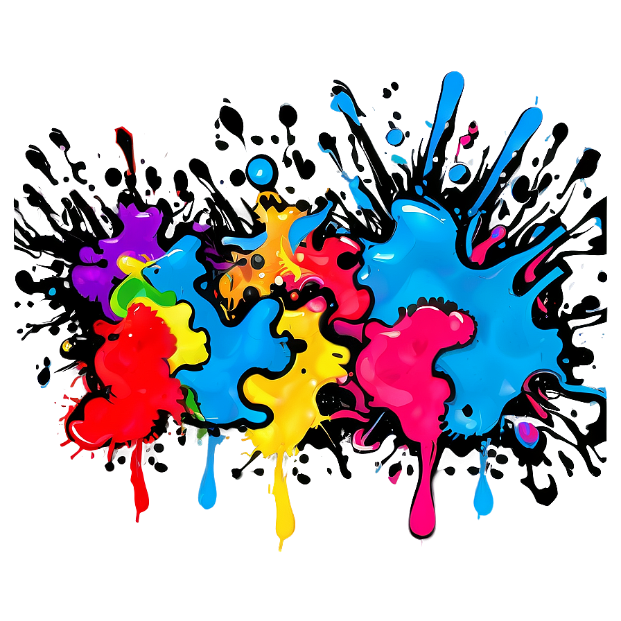 Splatter Graffiti Wall Png Qft