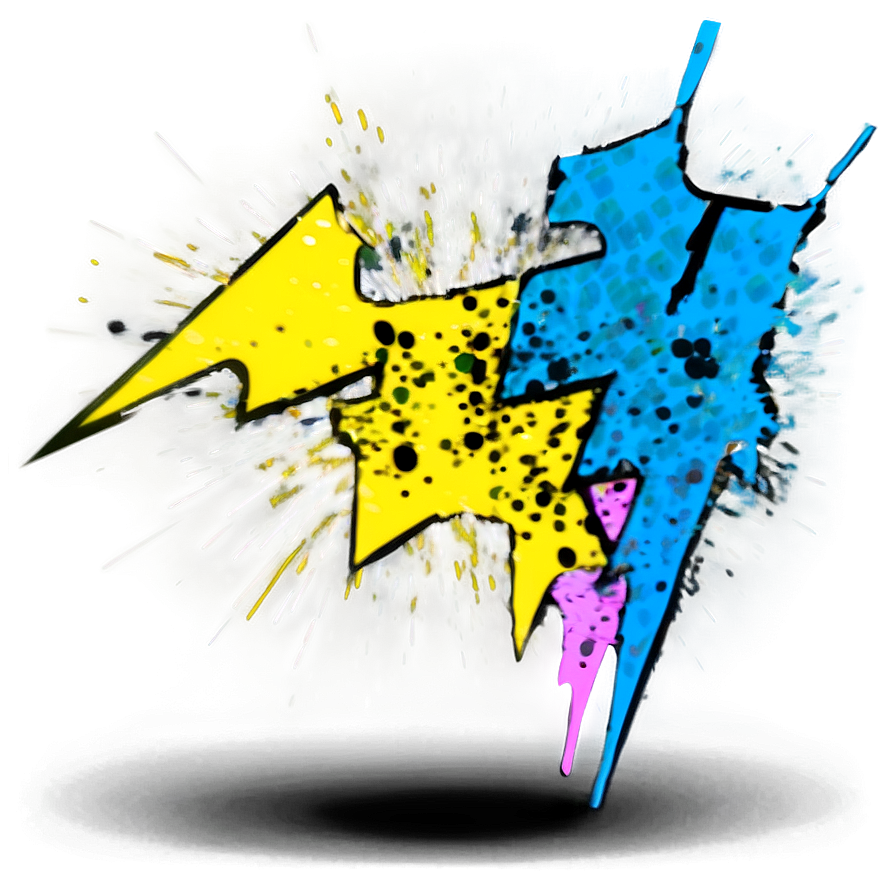 Splatter Lightning Strike Png 31