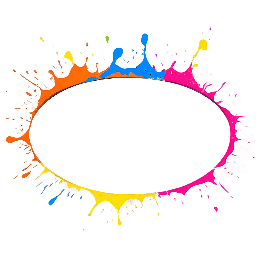 Splatter Paint Frame Png 05042024