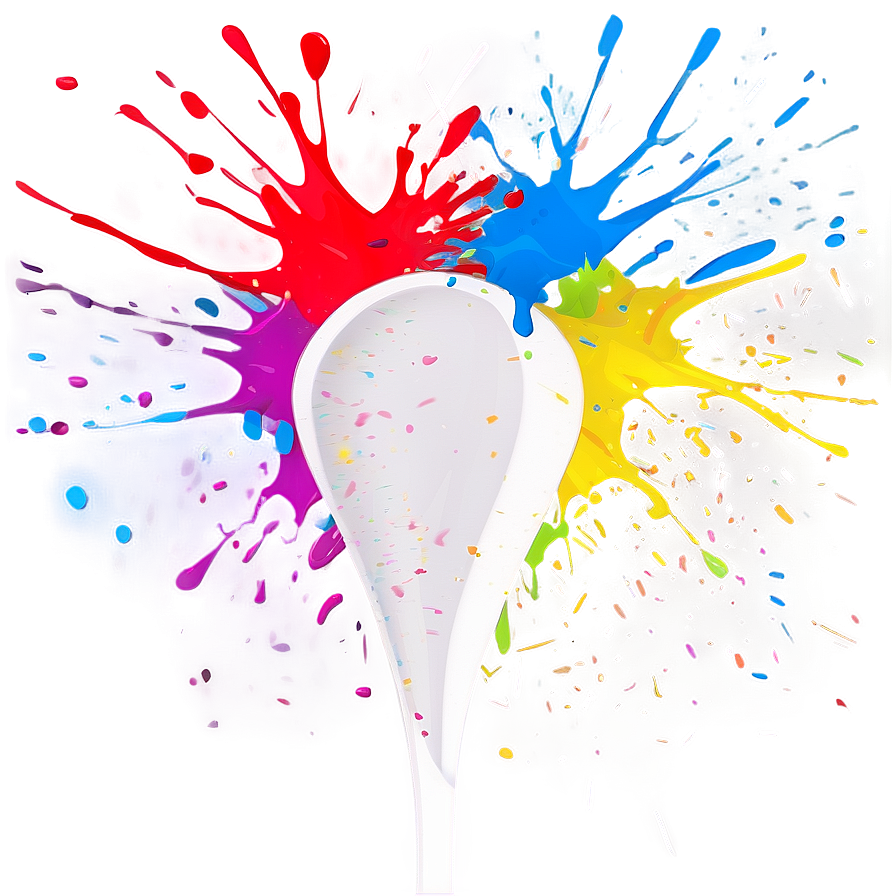 Splatter Paint Party Design Png 18