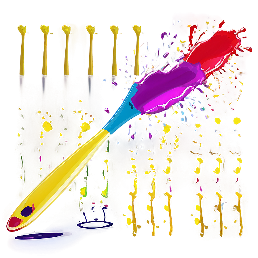 Splatter Paintbrush Splat Png 06122024