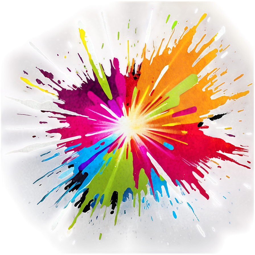 Splatter Starburst Effect Png 05042024