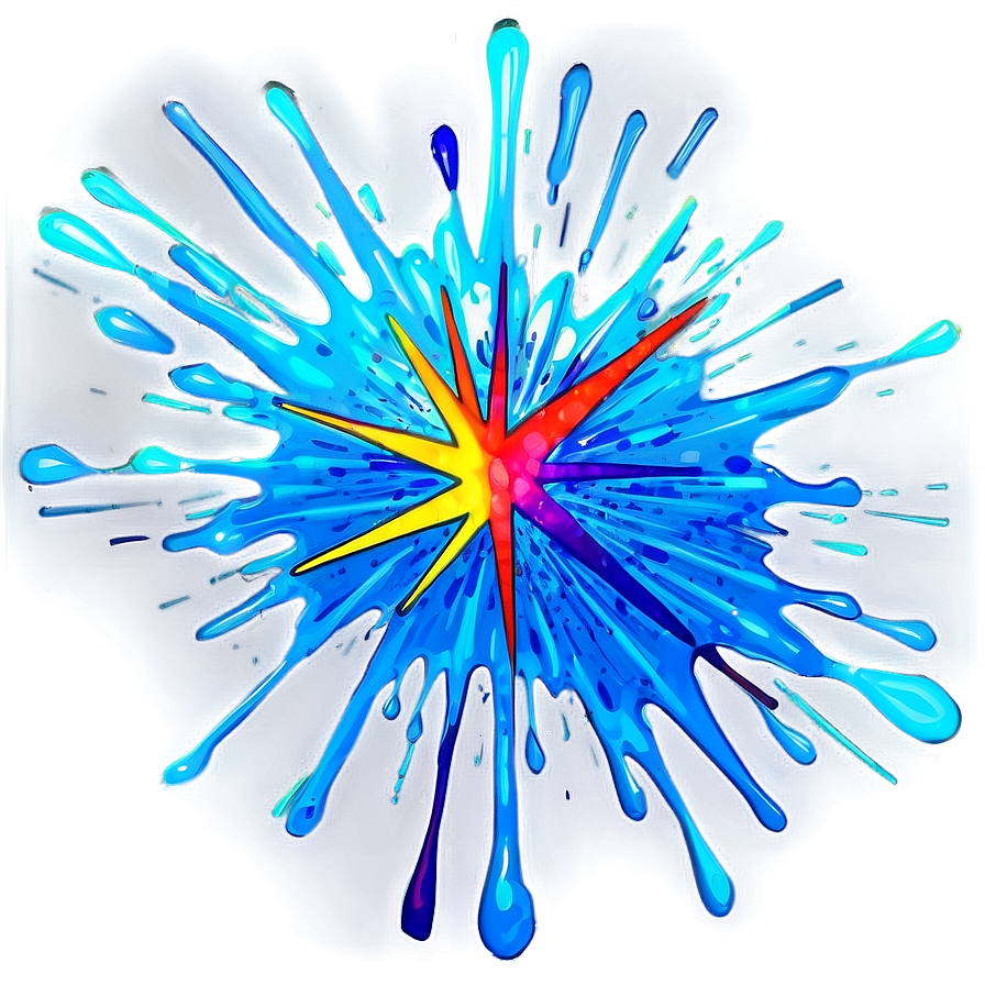 Splatter Starburst Effect Png 86