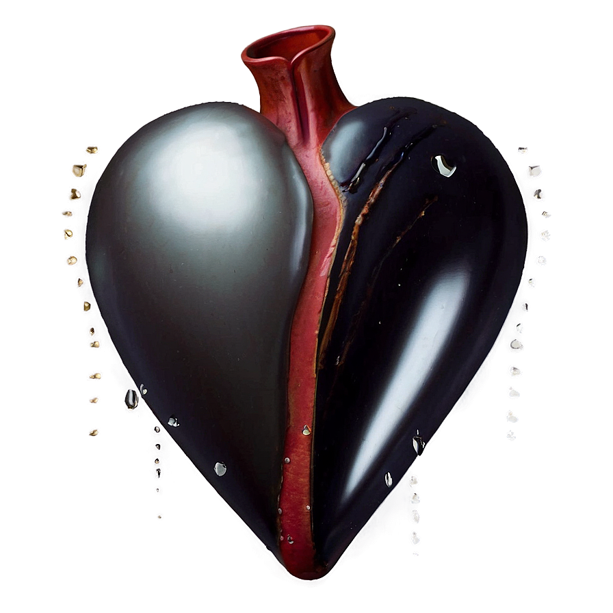 Split Heart Emoji Png 06122024