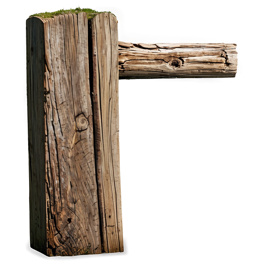 Split Wooden Post Png Utw67