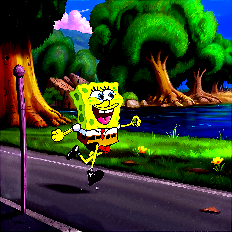 Spongebob On The Run Png Mru