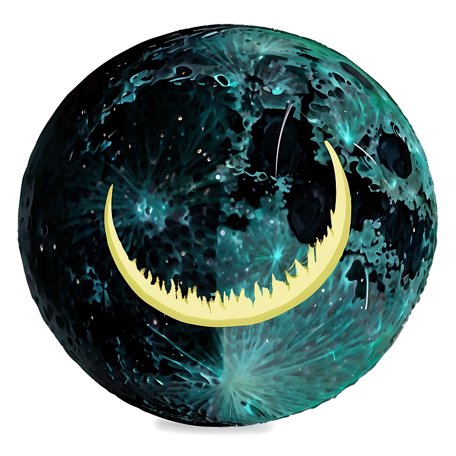 Spooky Black Moon Png 06252024