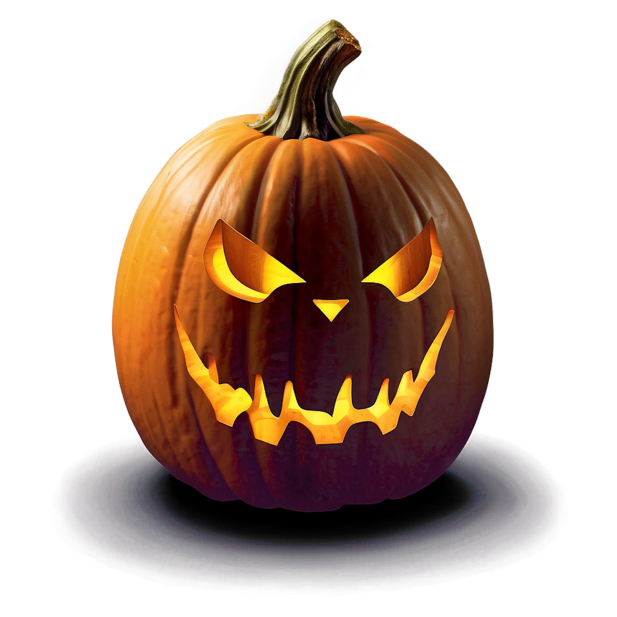 Spooky Carved Pumpkin Design Png Grj95