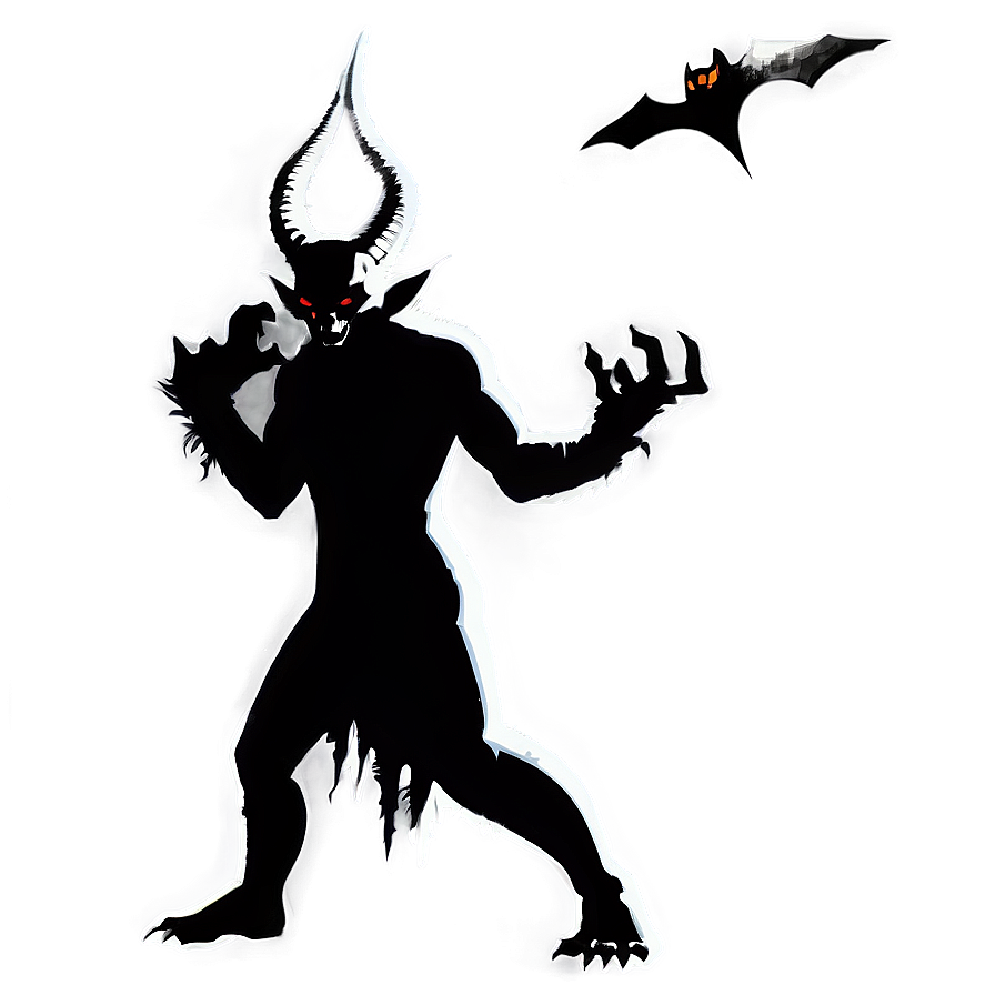 Spooky Devil Silhouette Png Qxb