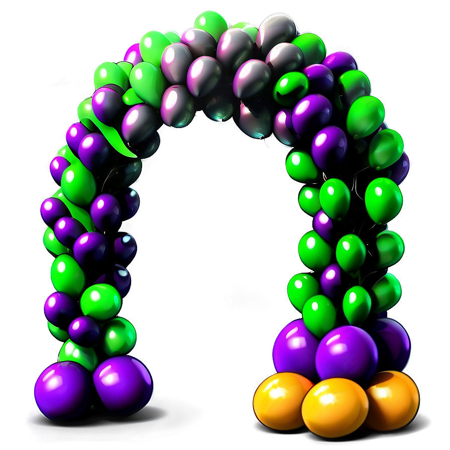 Spooky Halloween Balloon Arch Png Eom69