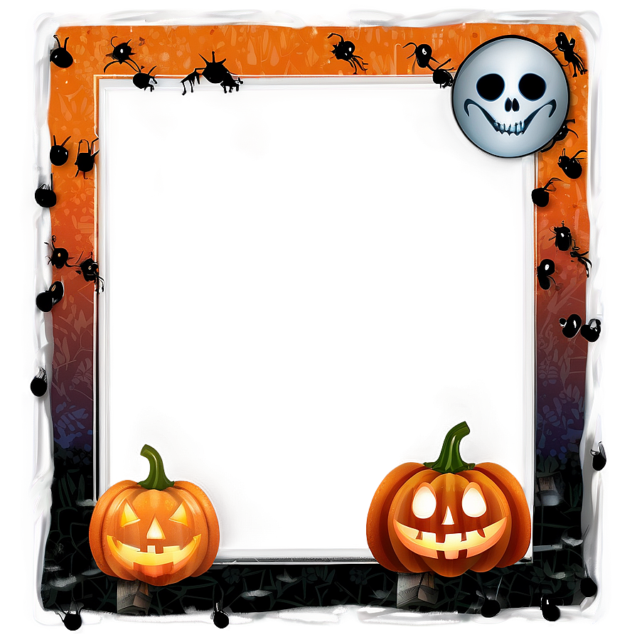 Spooky Halloween Frame Png Mru41