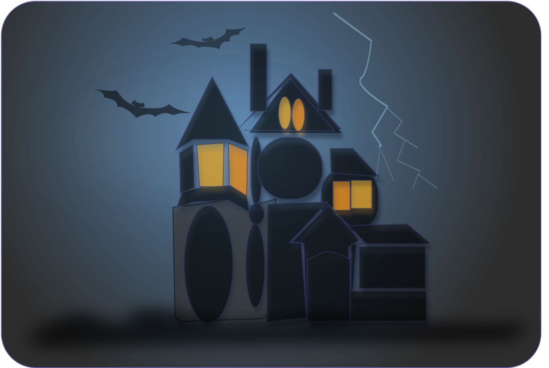 Spooky_ Haunted_ House_ Night_ Scene