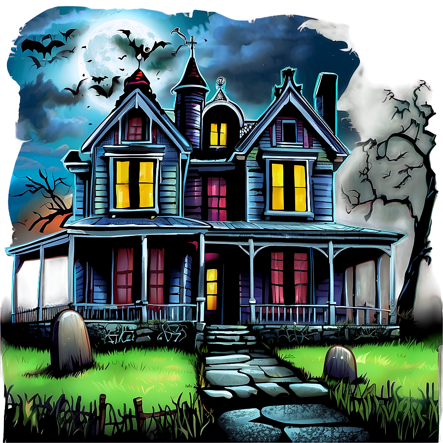 Spooky Haunted House Picture Png 05212024