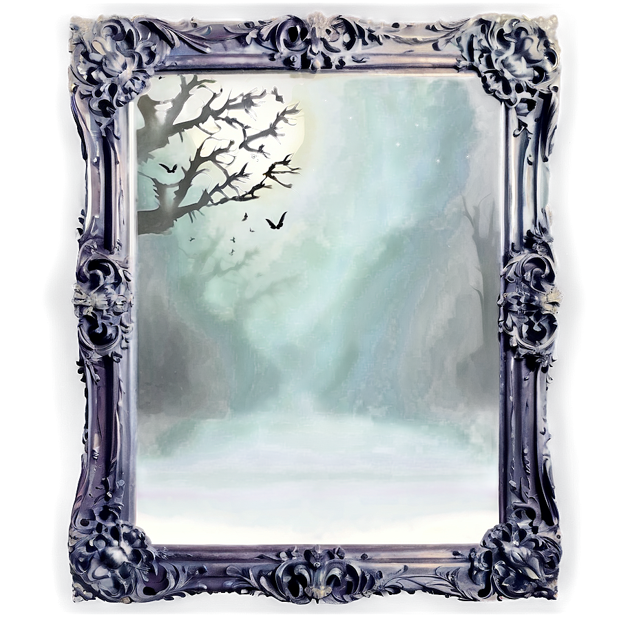 Spooky Haunted Mirror Png Wrs68