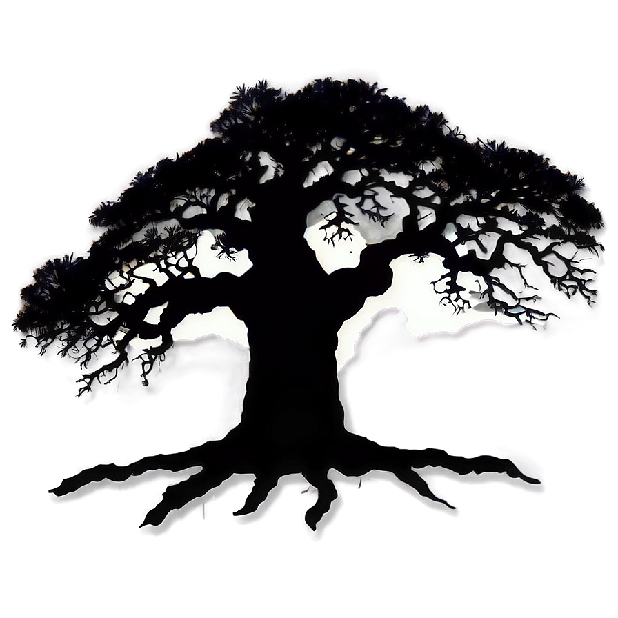 Spooky Oak Silhouette Png Nyb91