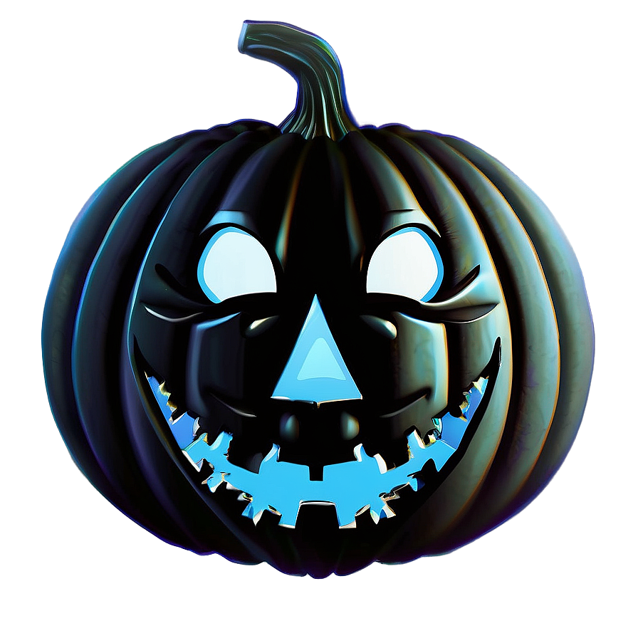 Spooky Pumpkin Face Silhouette Png 06132024