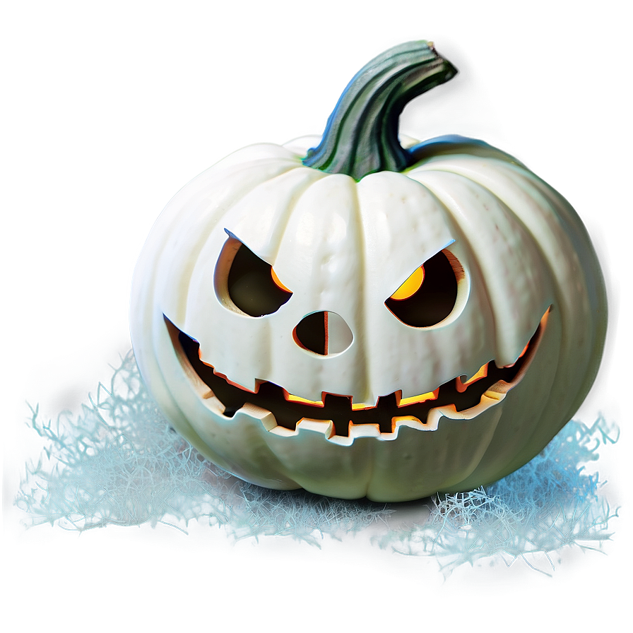 Spooky White Pumpkin Png Aui31