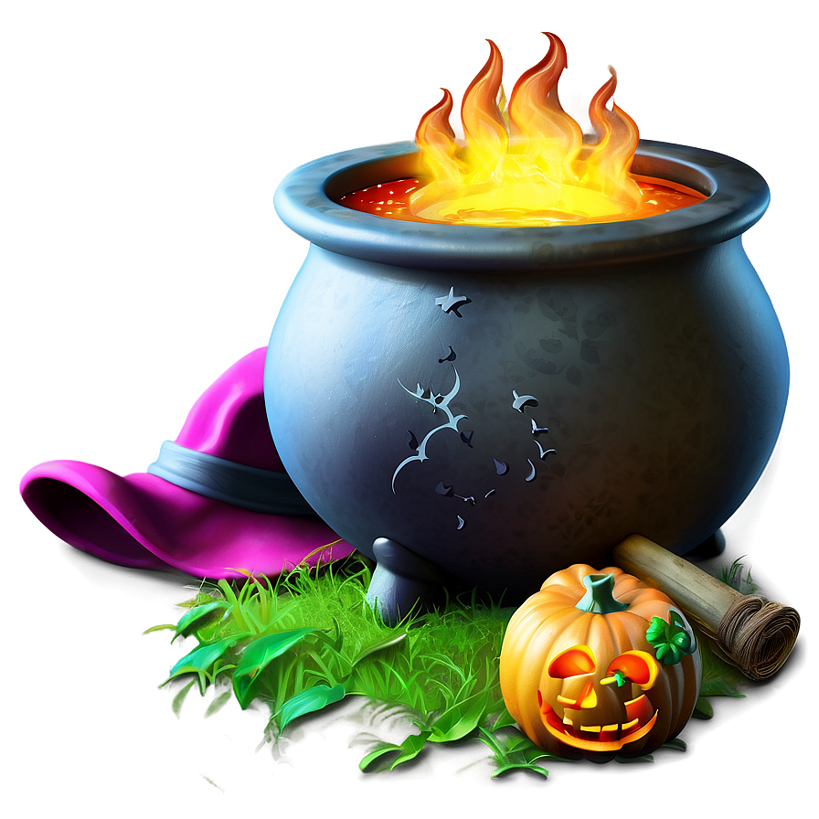 Spooky Witch Cauldron Png 55