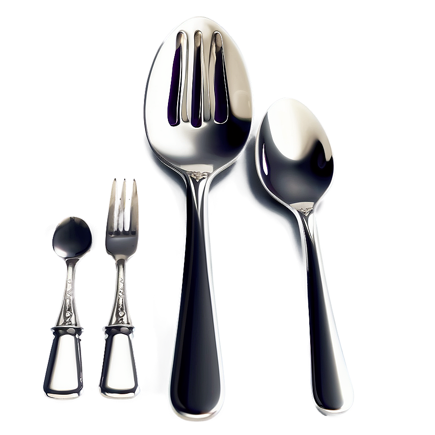 Spoon And Fork In Style Png 06292024