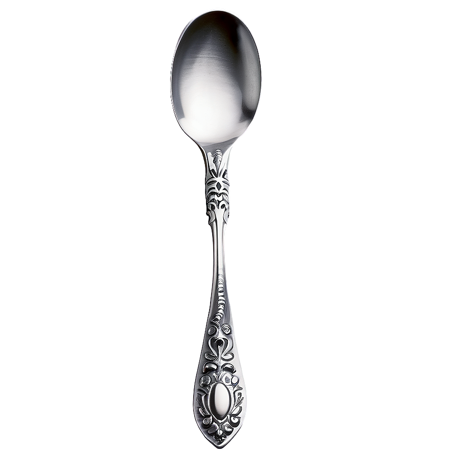 Spoon With Decorative Handle Png Krh