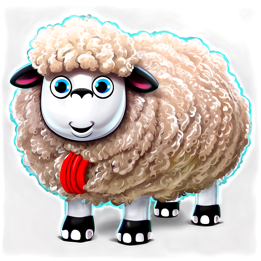 Sporty Cartoon Sheep Png 06272024