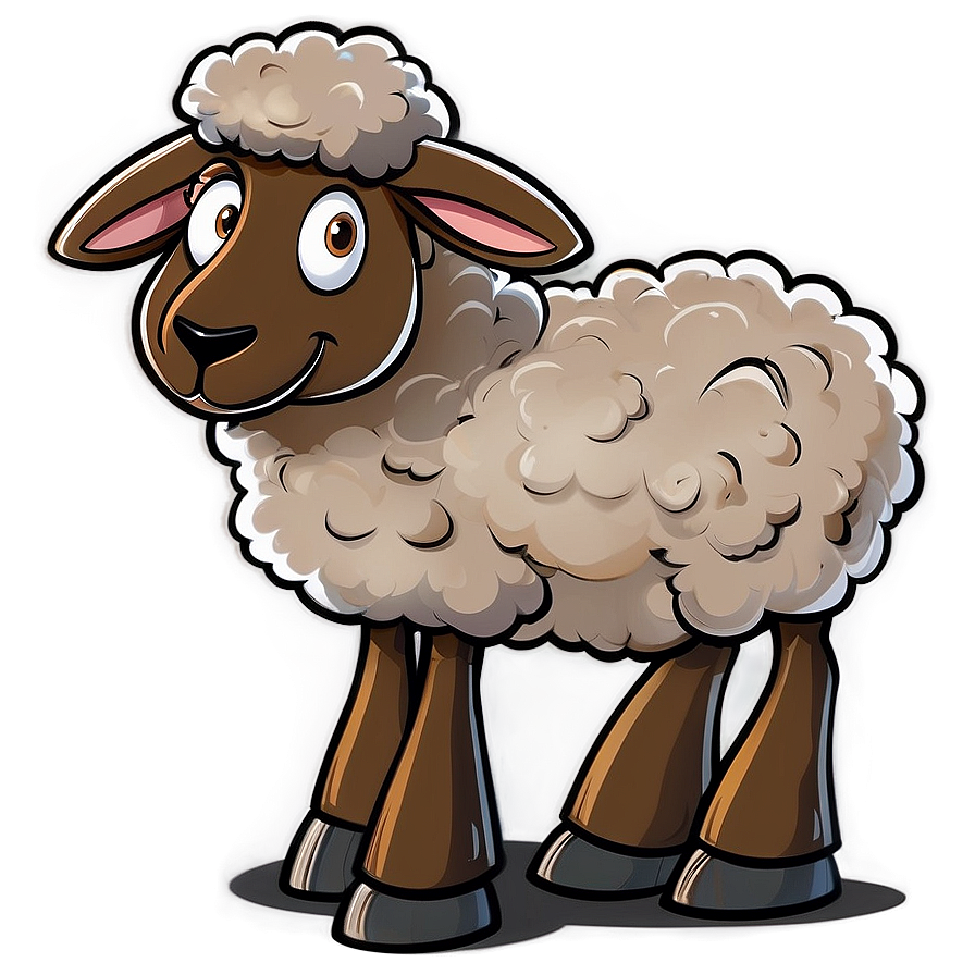 Sporty Cartoon Sheep Png Mst