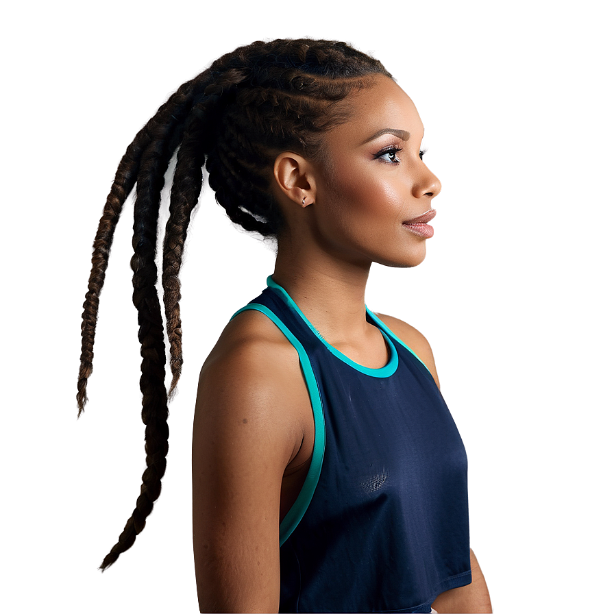 Sporty Dreadlocks Styles Png 36