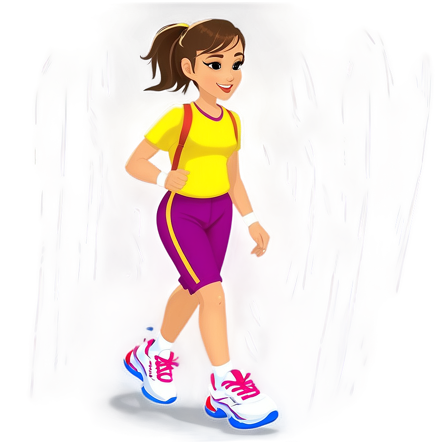 Sporty Girl Cartoon Png Evu