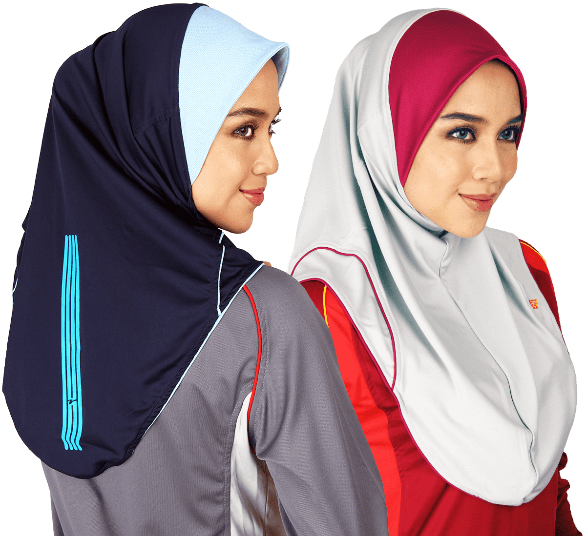 Sporty Hijab Women Side Profile