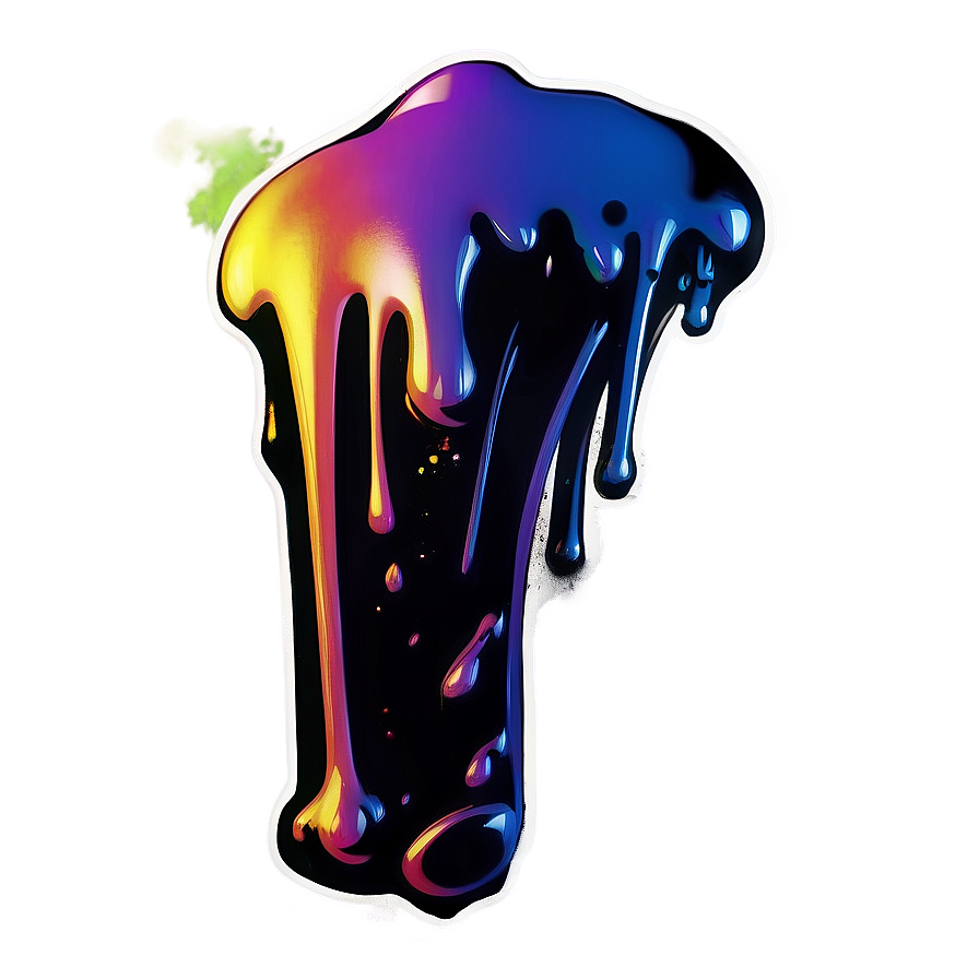 Spray Paint Drip Silhouette Png 06282024