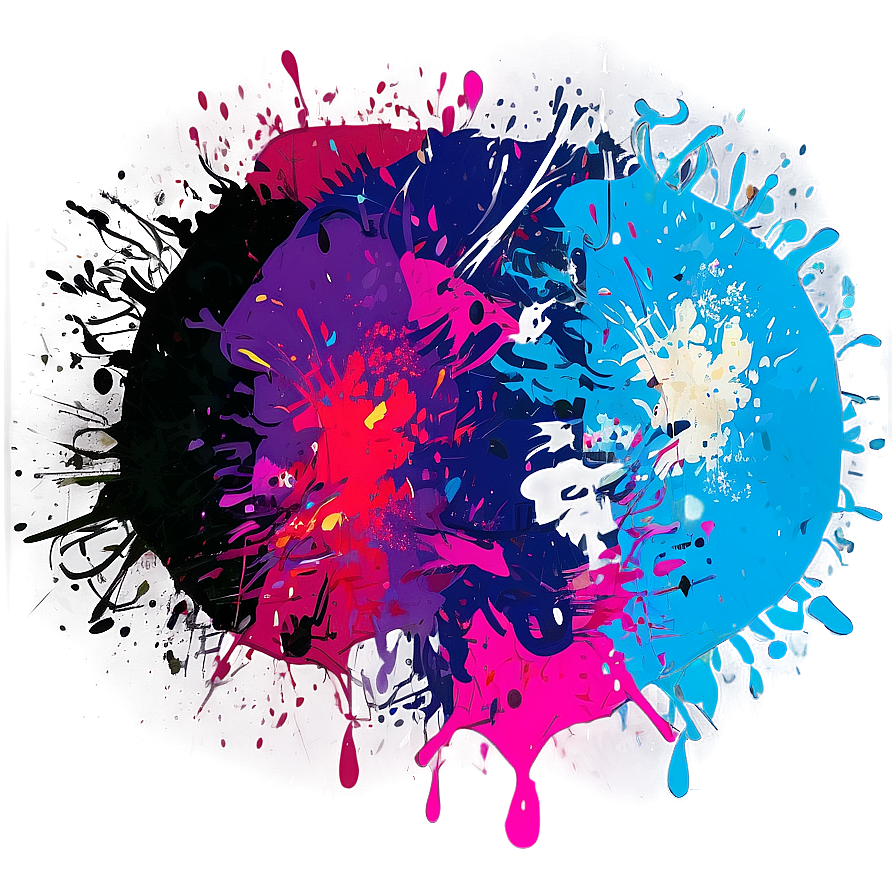 Spray Paint Splatter Art Png Cyf