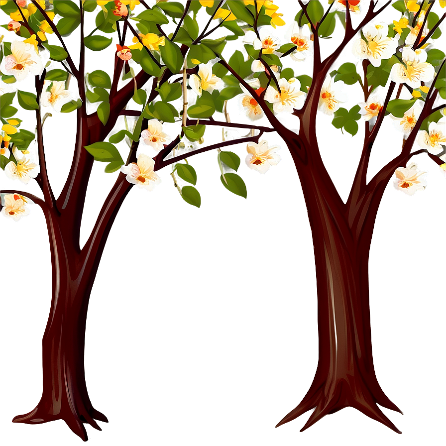 Spring Blossom Forest Clipart Png 93