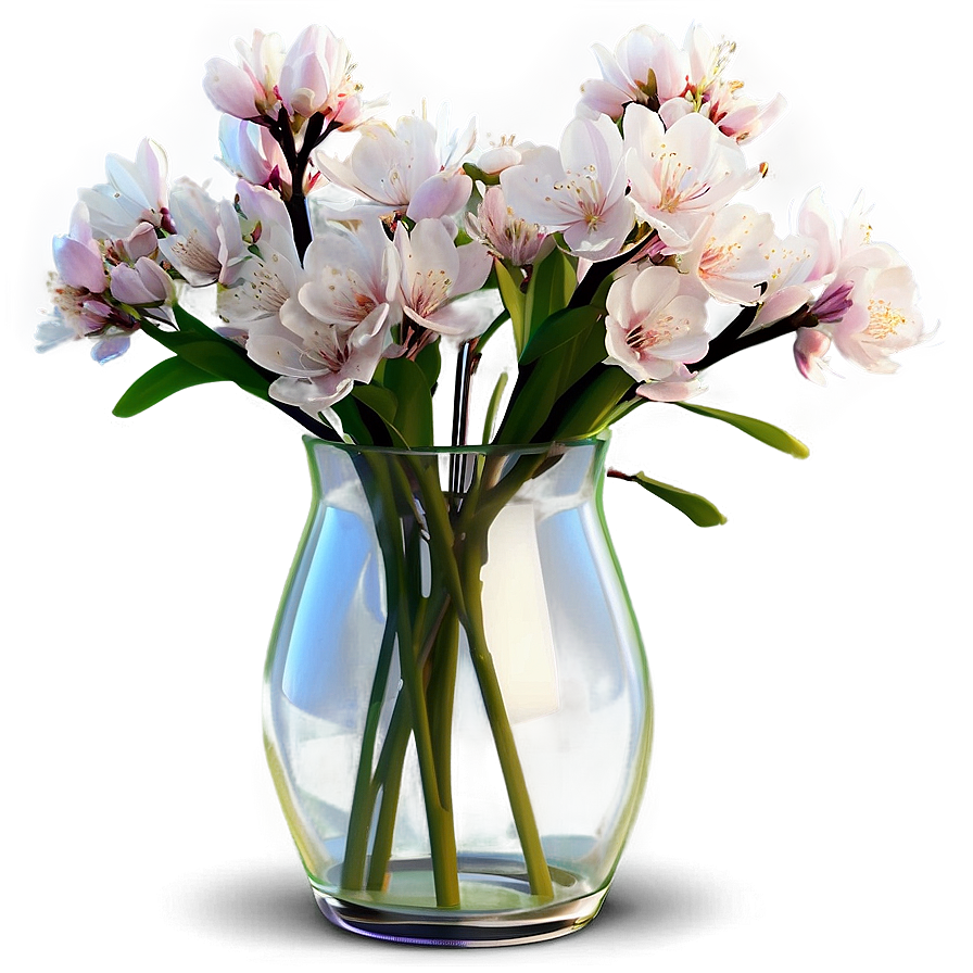 Spring Blossoms In Vase Png 64