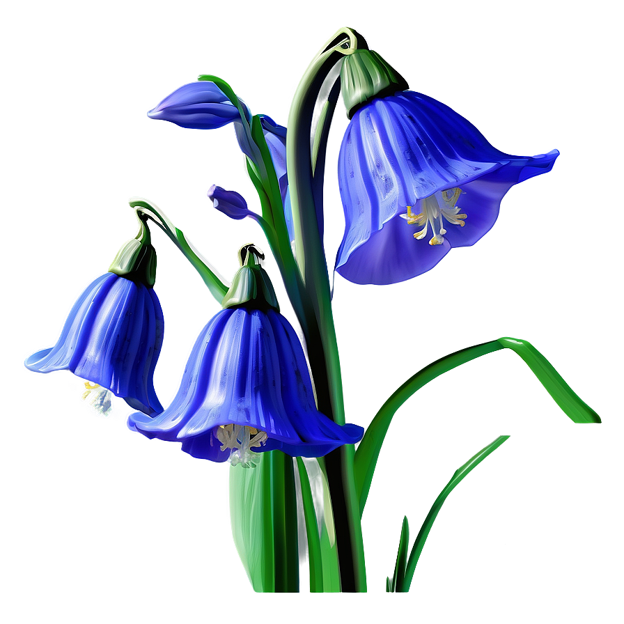 Spring Bluebell Flower Png 06272024