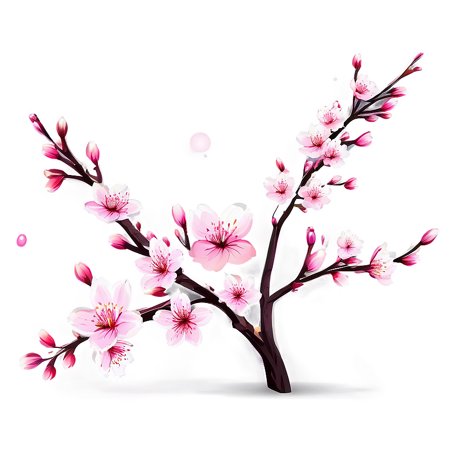 Spring Cherry Blossom Scene Png Tdf30