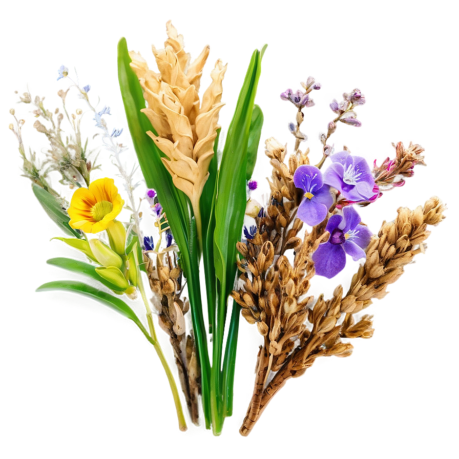 Spring Dried Flower Bouquets Png 21