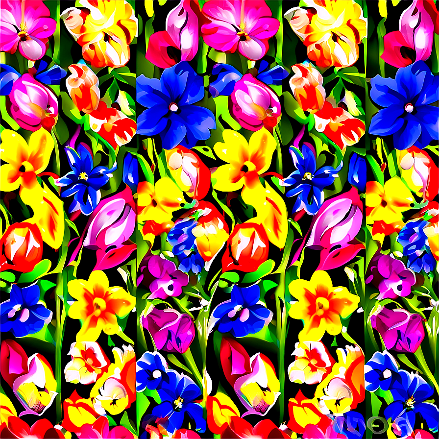 Spring Floral Pattern Png Dpw