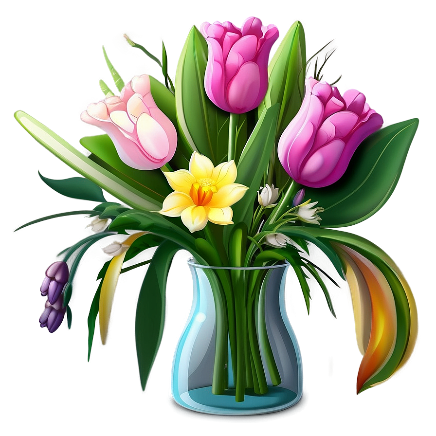 Spring Flower Bouquet Png Yxb