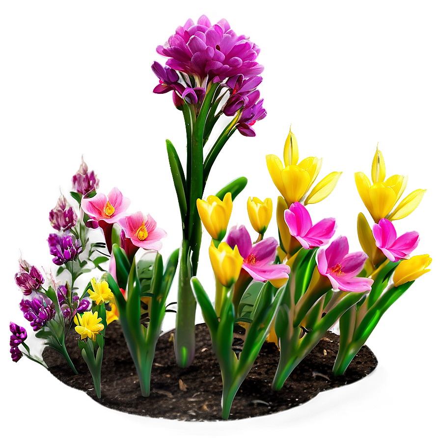 Spring Flower Bush Png Mcu