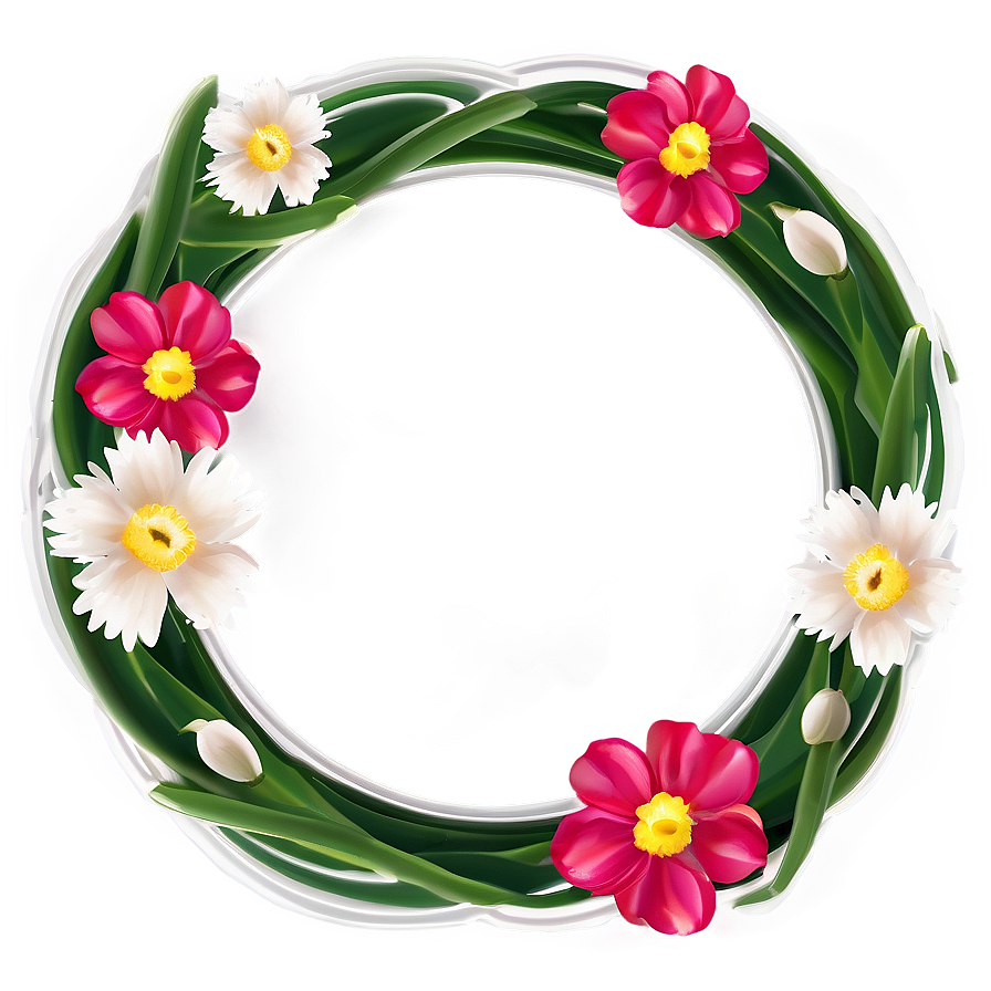 Spring Flower Circle Png Ffq63