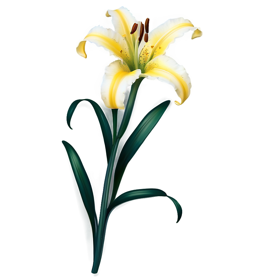 Spring Lily Flower Png Qti