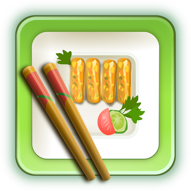 Spring Rolls Vector Illustration