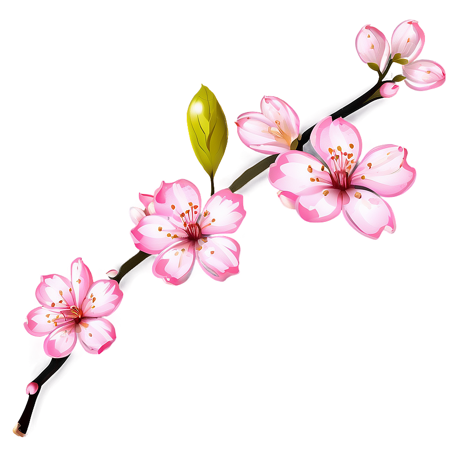 Spring Sakura Petals Png 39