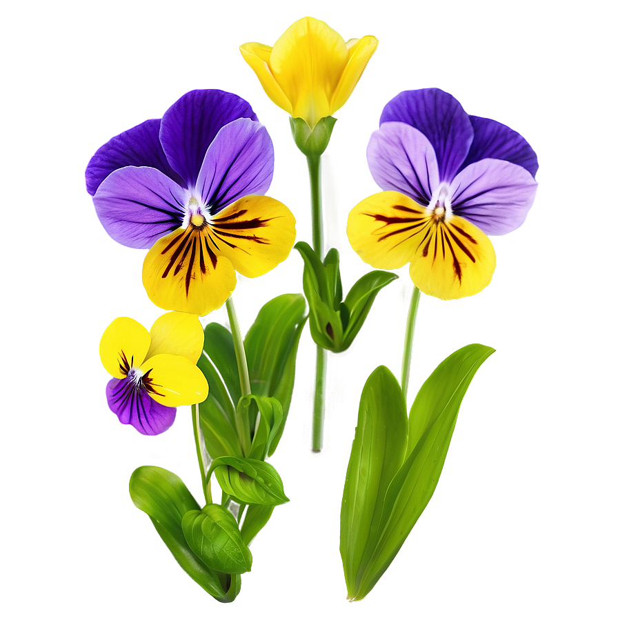 Spring Viola Flower Png Tpc18