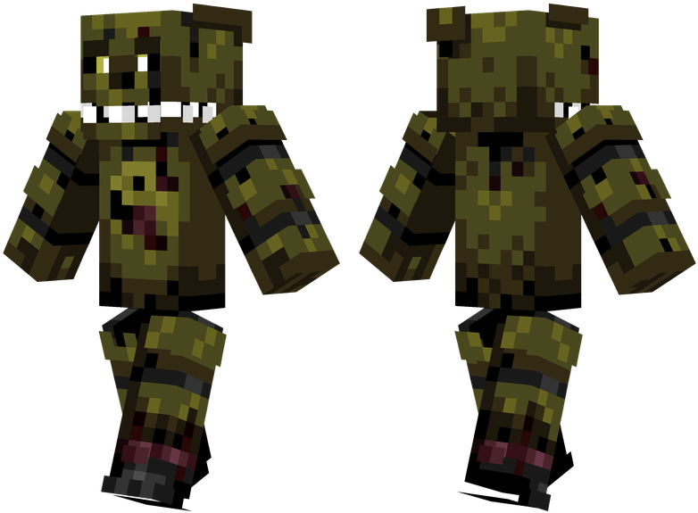 Springtrap Minecraft Skin Design